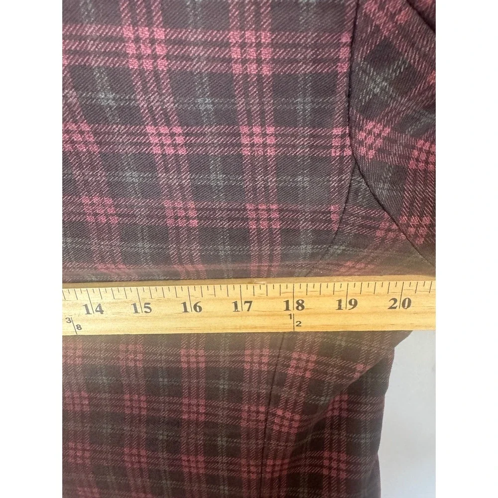 Alessandro Gherardeschi Mens Plaid Cotton Blazer Jacket Brown Red Italy Men 38